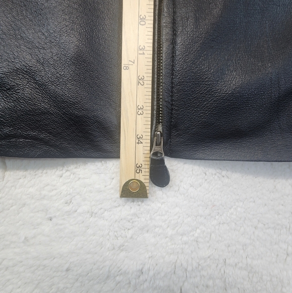 St. John's Bay Heavy Black Leather Jacket for Men Size Large - Picture 12 of 13